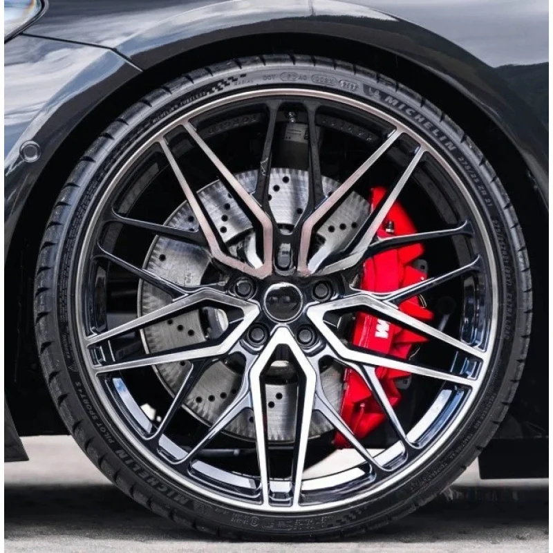 High Quality Monoblock Gloss Black Forged Wheel  Multip Spoke Design 2025  A4/A6/A8 18 Inch 19 Inch
