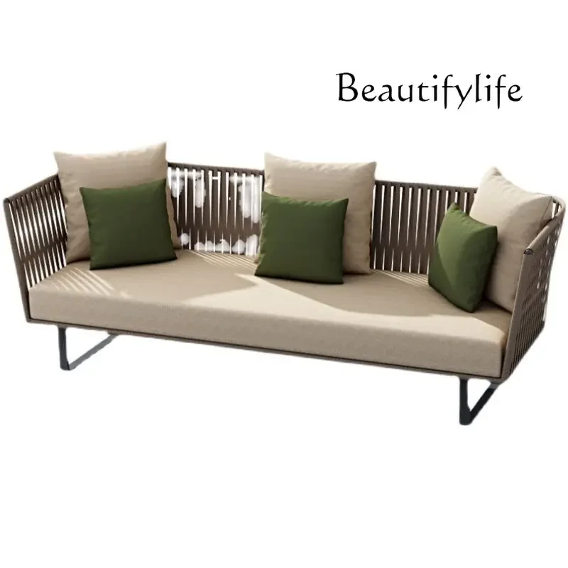 

Japanese outdoor sofa combination open-air square leisure rattan sofa