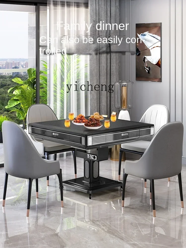 u12 Automatic Mahjong Machine Folding Four-Mouth Machine Dining Table Dual-Use Household Smart Bass Mahjong Table
