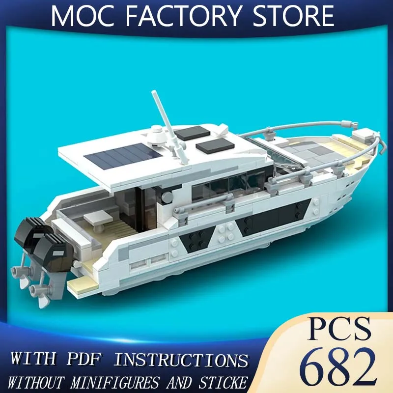 

Moc Building Bricks Boat Model Antares 11 Outboard Motor Yacht Technology Modular Blocks Gifts Christmas Toys DIY Sets Assembly