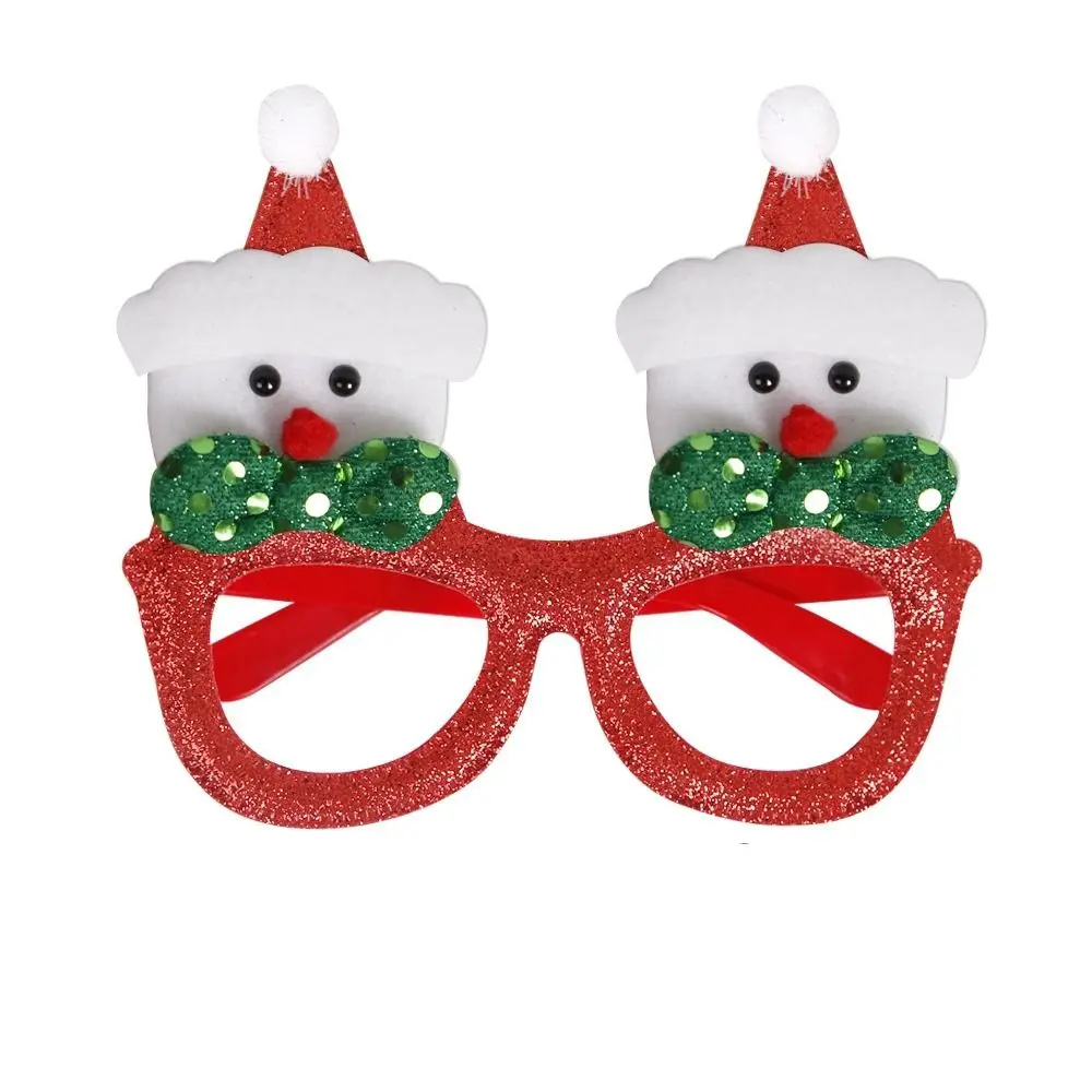 

Red Photography Props Snowflake Christmas Frame Glasses Santa Claus Eyeglasses Party Decorations Christmas Decorative Glasses