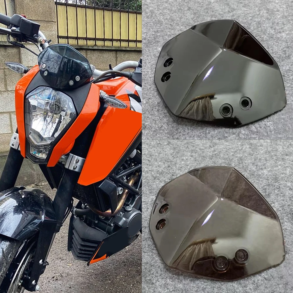 Motorcycle dual bubble windshield suitable for Duke 125 200 390 2013-2017 Duke 390 200