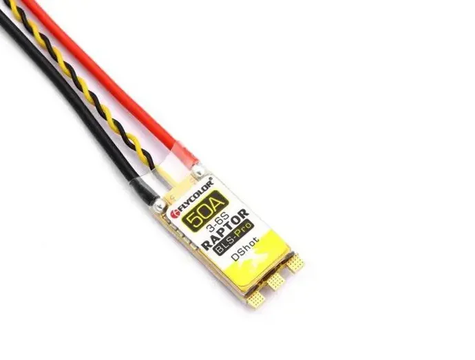 Flycolor Raptor BLS Pro 50A BLHeli S ESC controlador de velocidad Rotación inversa delantera, apagado de baja velocidad para FPV RC Drone Multi