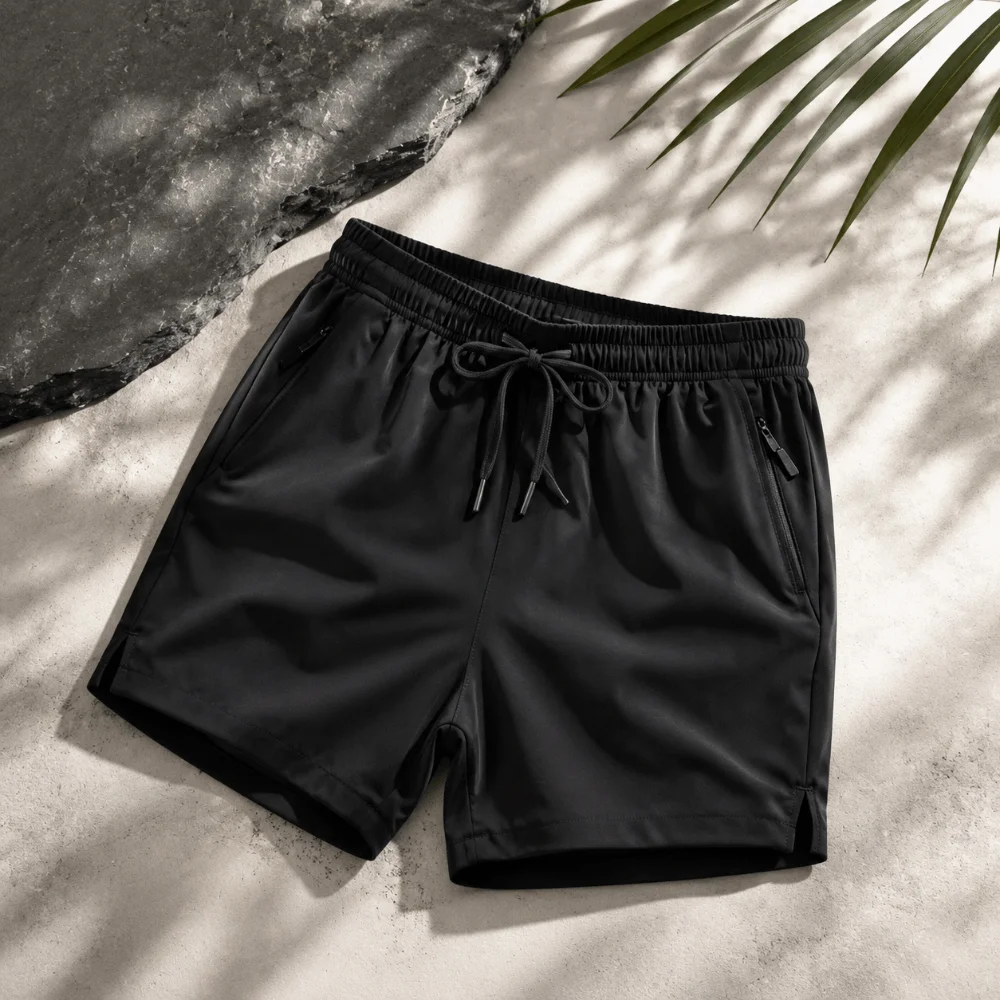 

Lightweight Breathable Sports Shorts Thin Ice Silk Casual Short Pants Gym Clothes Drawstring Quick Dry Shorts Outdoor Sports