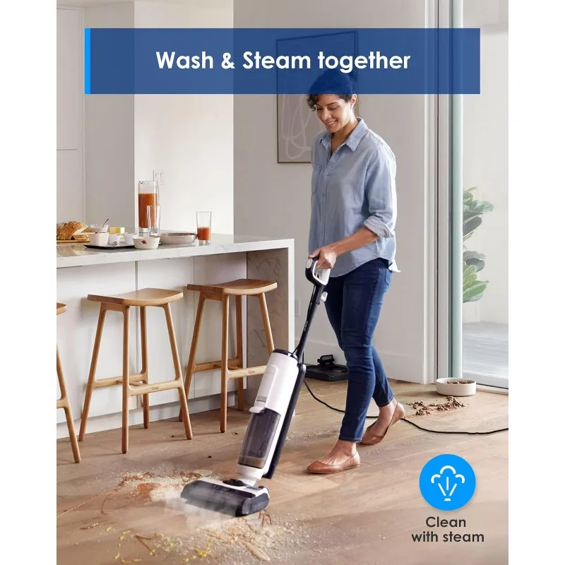 Tineco FLOOR ONE S5 Steam Corded Wet Dry Vacuum All-in-one, Hardwood Floor Cleaner Great for Sticky Messes