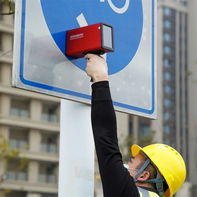 Magnetic calibrating single Angle sign  for road marking measuring instrument