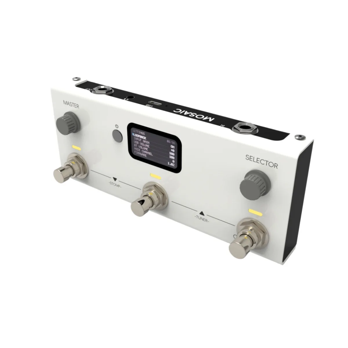 Mosaic 3 Pedal Guitar Multi-Effects Processor, Footswitch AI Drum USB-C Recorder IR Support