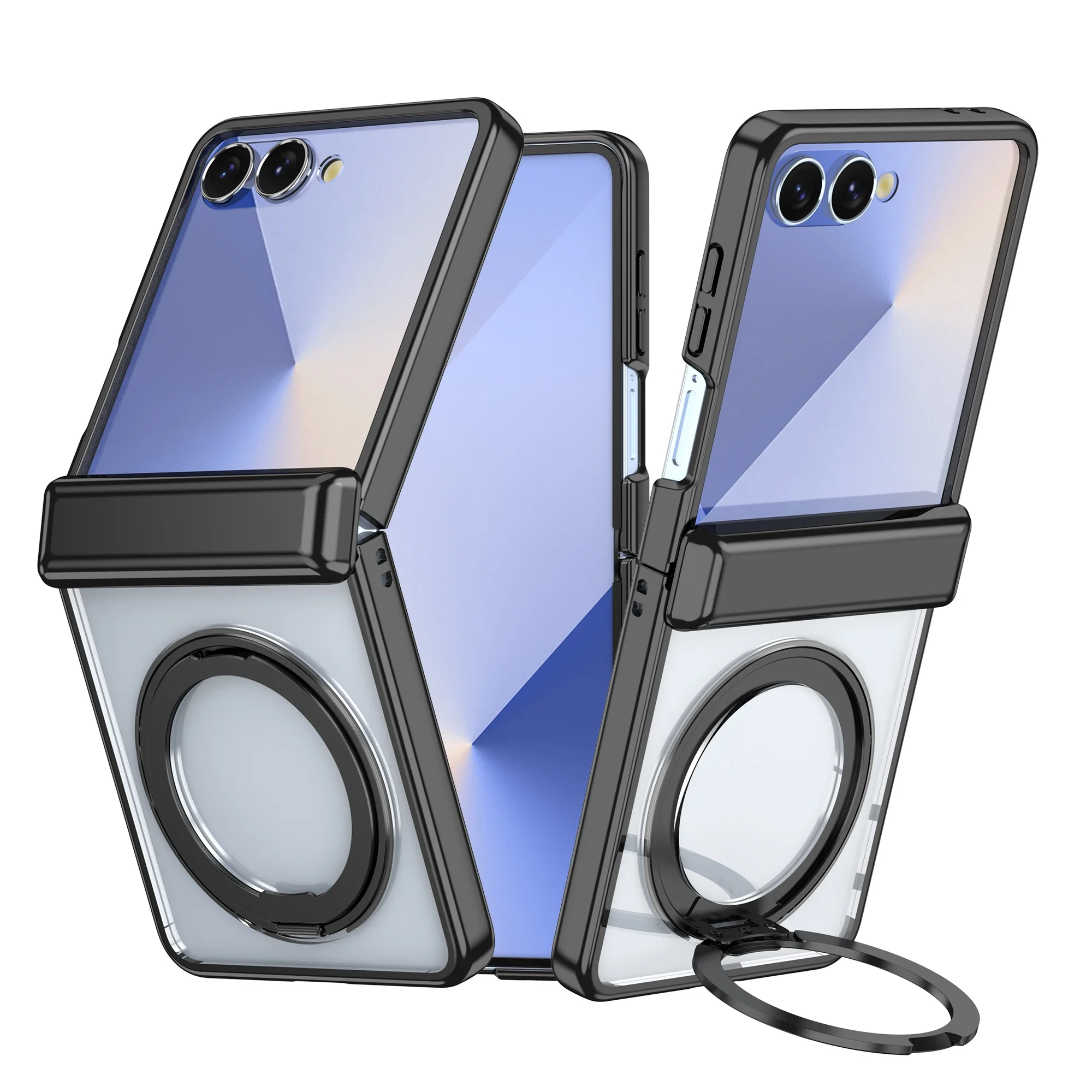 Galvanisierte Magnetische 360° Drehbare Halterung Handyhülle für Samsung Galaxy Z Flip 8 7 6 5 Flip7 Flip6 Scharnier-Schutzabdeckung – Detail 4