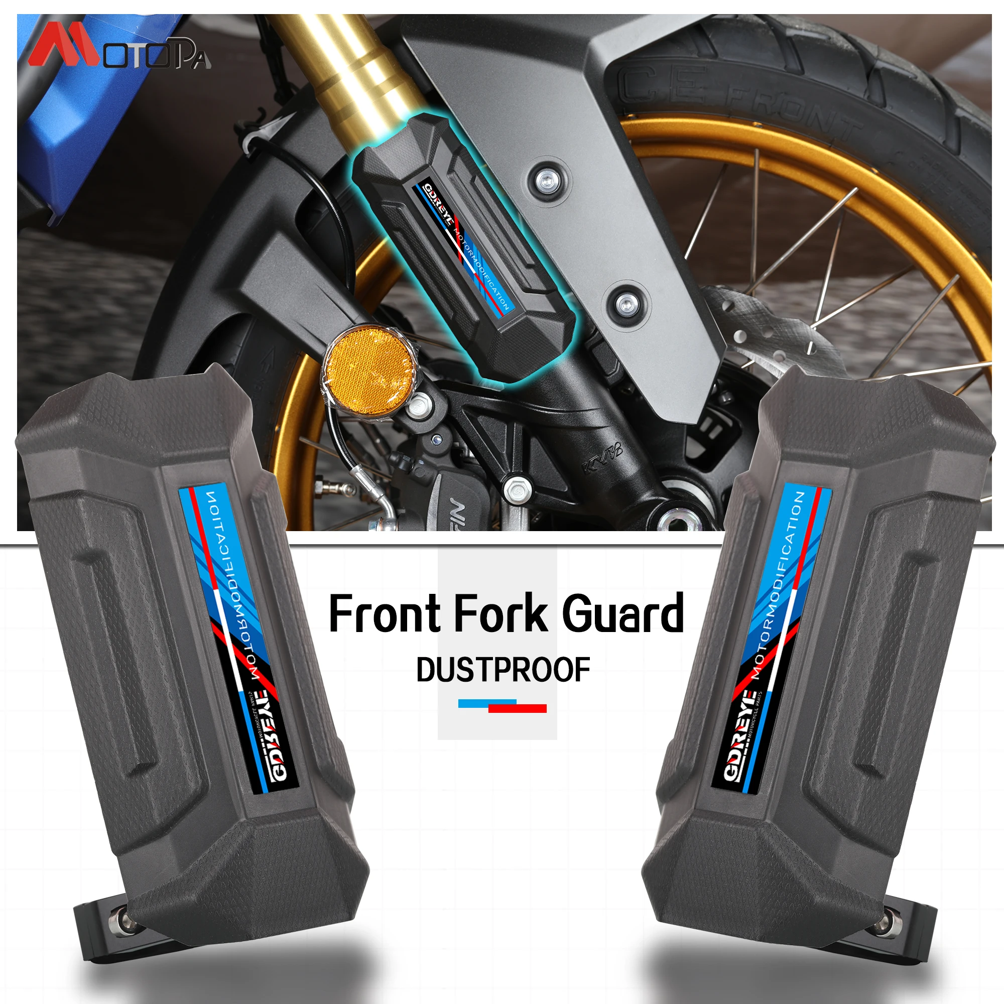 FOR LONGJIA XDV250si XDV300i Motorcycle XDV300 Front Fork Guard Shock Absorbing Protective Shell Cover ﻿