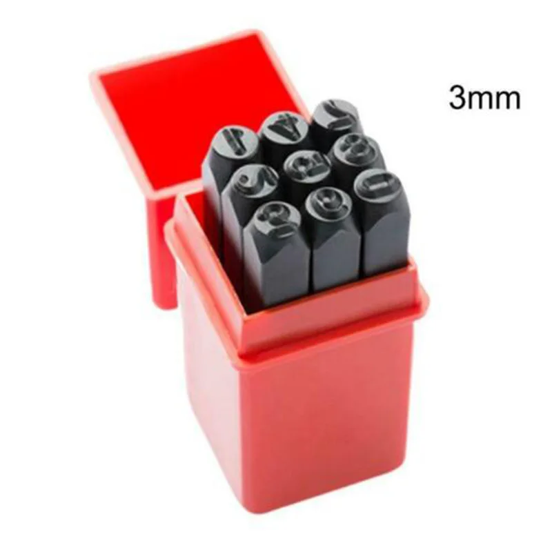 

Craft Stamps Punch Letters Wood Work 9pcs/Set Alphabet Case Equipment For metal marking need Jewelry Numbers Steel Useful