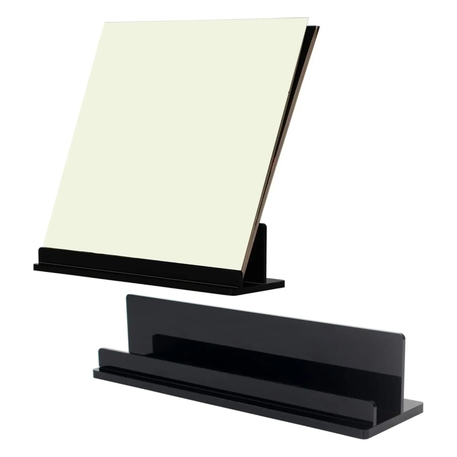 Acrylic Vinyl LP Storage Holder Desk Stand for Records Books Magazines Modern Home Decor Organizer