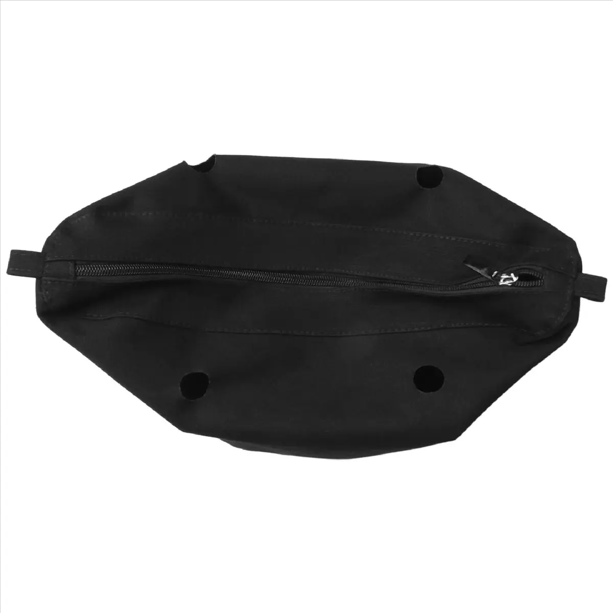 Lively- 2X Waterproof Solid Canvas Insert Inner Lining Insert Zipper Pocket for Obag O Bag Handbag Bag Black Mini