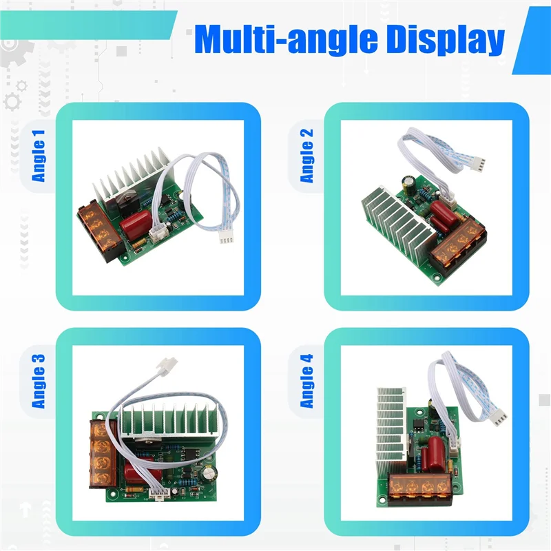 ABFY-2X 4000W AC SCR regulador de voltaje atenuador controlador de temperatura de velocidad del Motor eléctrico para motores de calentador de agua con interruptor