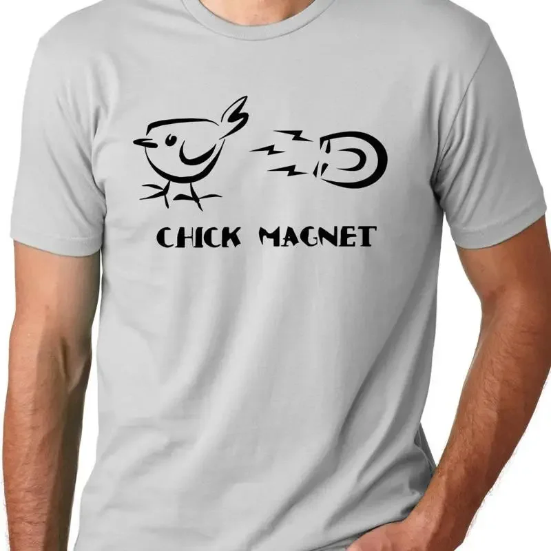 Chick Magnet Funny T shirt humor tee s for men guys tees pick up chicks line graphic art
