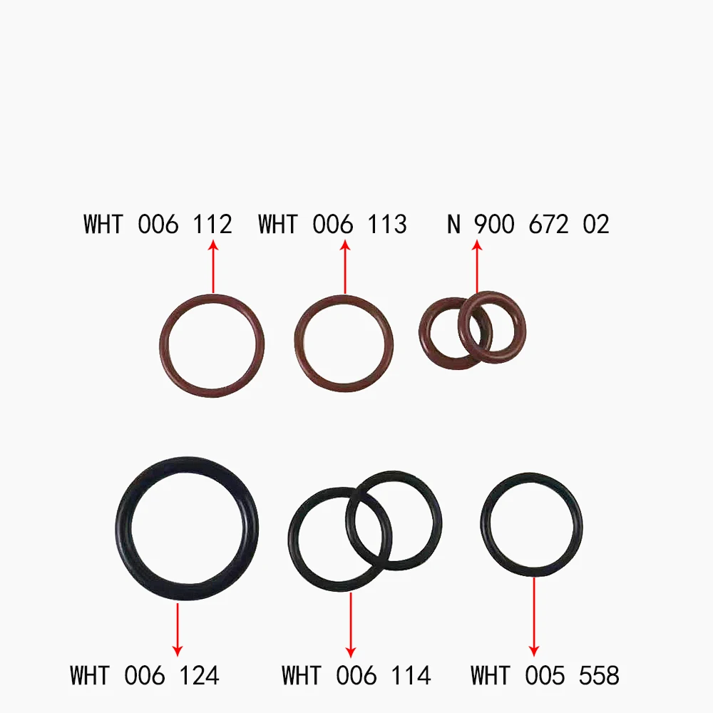 A set Turbocharger oil pipe sealing ring For VW Passat Touran Phideon Audi A6L Q5L A4L Skoda Octavia WHT006112 WHT006113