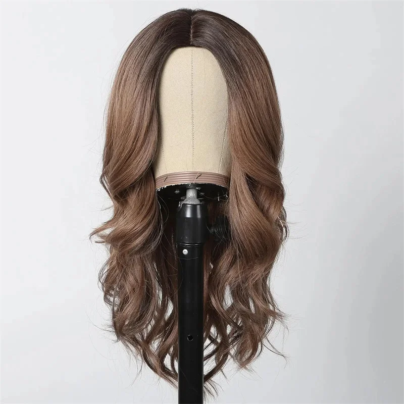 30inch Ombre Brown Body Wave 5x5 Silk Base Glueless Soft Jewish Human Hair Wig With Baby Hair HD Lace European Hair Preplucked