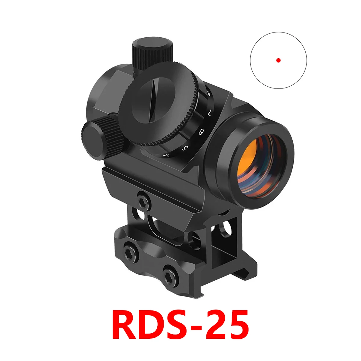 T01 T02 RO5 RDS-25 ريد دوت البصر 1X20 2MOA المجسم الصيد البصريات منعكس المدمجة 2 MOA Riflescope ل 20 مللي متر السكك الحديدية جبل