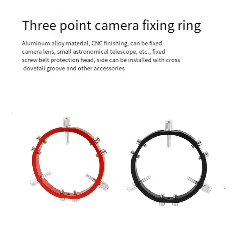 AF93-Star Finder Mount 3-Point Astrophotography Guide Locking Rings For Telescope Mount Finder Pointer 100Mm