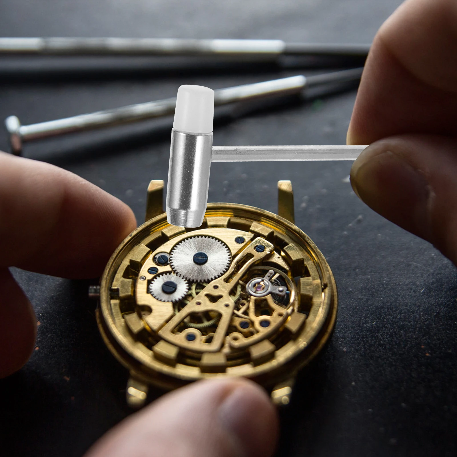 

Repair Hammer Tool Metal Thick Iron Long Handle Scratch Proof For Jewelry Stainless Steel Band Link Remover Tools Metal Repair