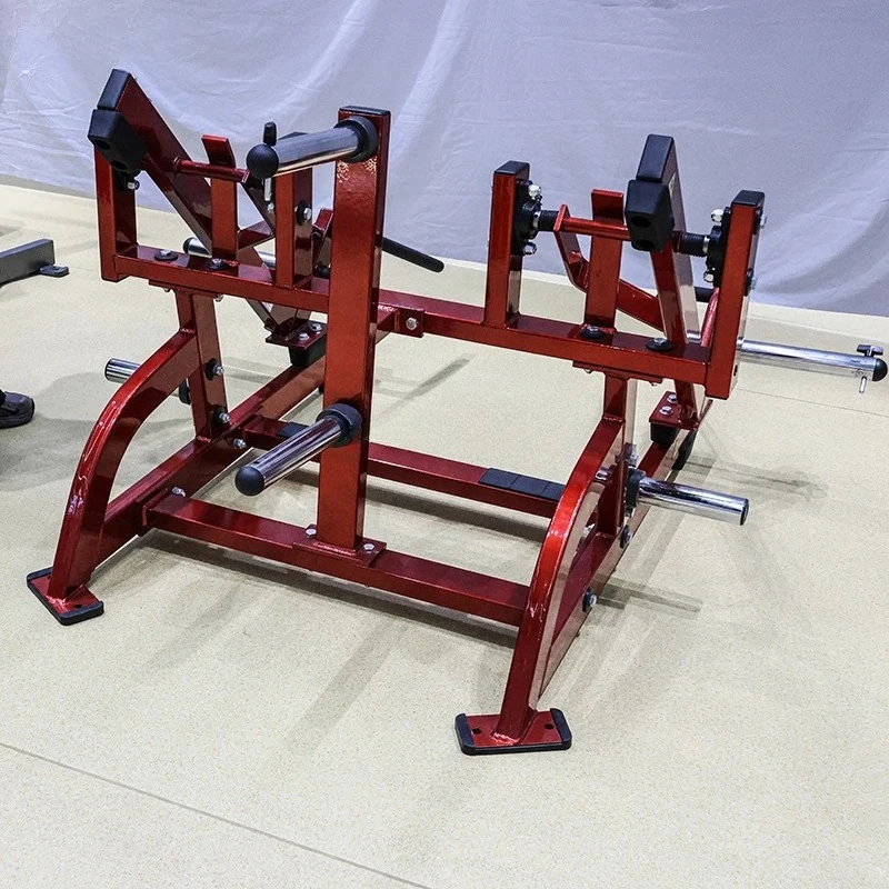Fitness Gym Equipment Leg Exercise Functional Trainer Plate Loaded Standing Ground Base Squat High Pull Machine