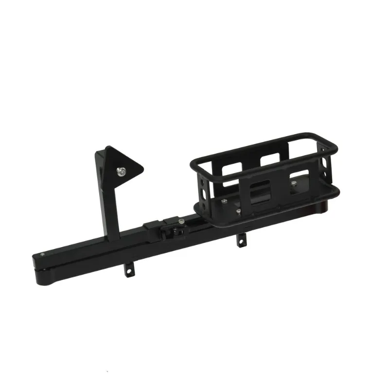 Metal Rear Bumper for 1/10 TRX4 D110/D90 With Spare Tire & Fuel Can Rack RC Upgrade Parts, Fits Nylon Rear Axle Hard Shell Body