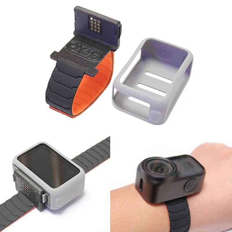 

For DJI Osmo NANO Magnetic Wrist Strap Optional Silicone Protective Case/Charging Pins Horizontal/Vertical Shooting Switchable