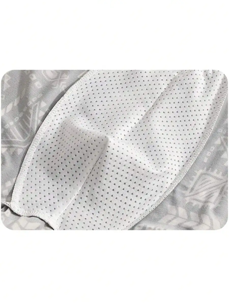 

5pcs Mens Ice Silk Boxer Briefs Comfortable Retro Plus Size Underwear