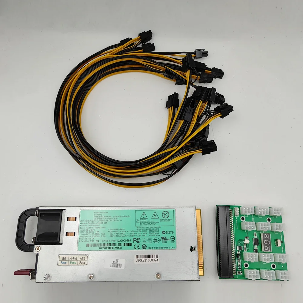 490594-001 498152-001 17pcs PCIe 6PIN To 6+2PIN Power Cable 1200W HSTNS-PL11 Power Supply