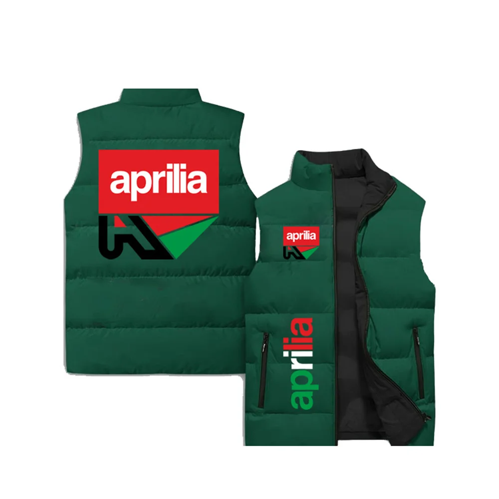 Chaqueta de motocicleta forrada de algodón para hombre, chaleco sin mangas a prueba de viento, logotipo de Aprilia, a la moda, para exteriores, nuevo