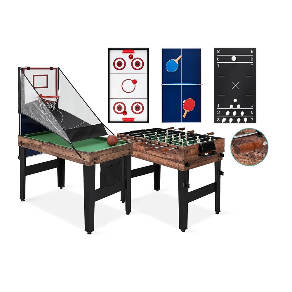 Custom Factory Wholesale High-quality MDF Game Tables for s Featuring Various Indoor Puzzle Games Soccer