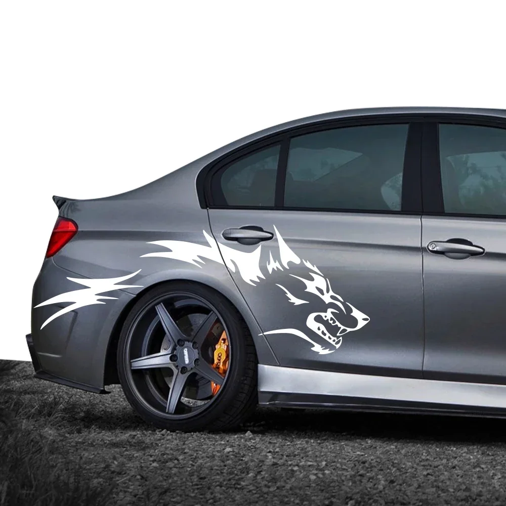 

Car Sticker Coyote Wolf Grunge Design Styling Decor Decal Auto Tuning Accessories For Bmw Dacia Audi Renault Ford Toyota Benz VW