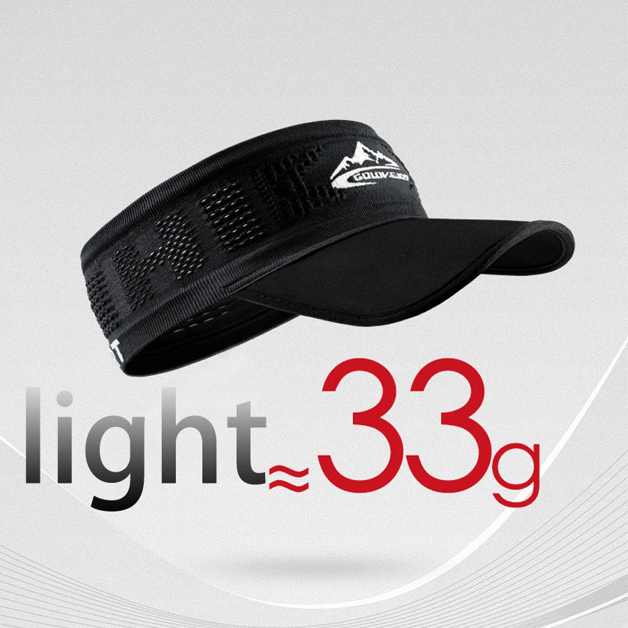 Unisex Summer Sports Headband Outdoor Running Fitness Sweat Absorbing Sun Protection Hat Empty Top for Sports And Fitness
