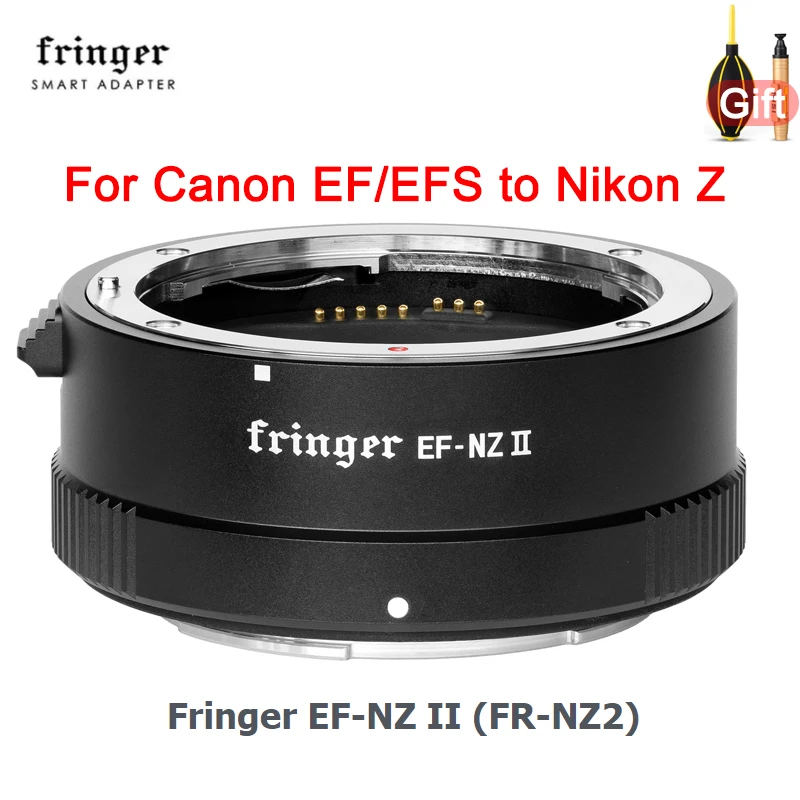 

Fringer EF-NZ II Lens Adapter for Canon EF Lens to Nikon Z6 Z7 Z50 Z6II Z7II Z5 ZFC Z9 Z8 Camera Adapter Ring EF-NK Z Mount AF