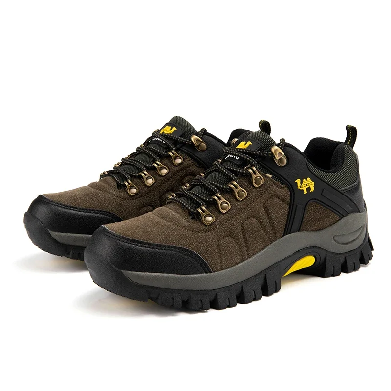 Zapatos informales cálidos para hombre y mujer, botines de piel para caminar, calzado clásico para exteriores, trabajo de escalada de montaña, Otoño e Invierno