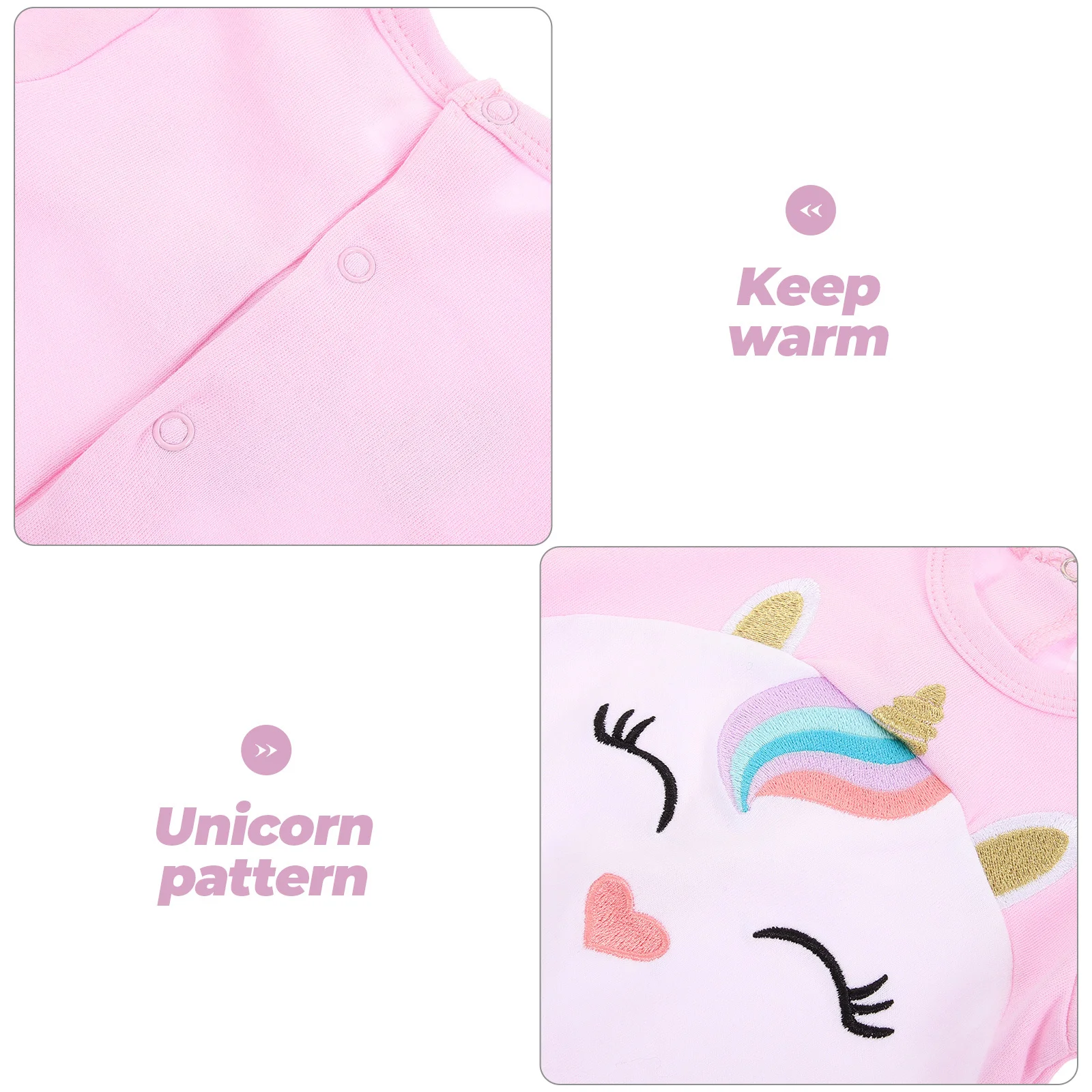 Unicorn Pajamas Baby Girls Footed Cotton Jumpsuit Long Sleeve Sleepwear Cartoon Romper Infant Clothing Outfit