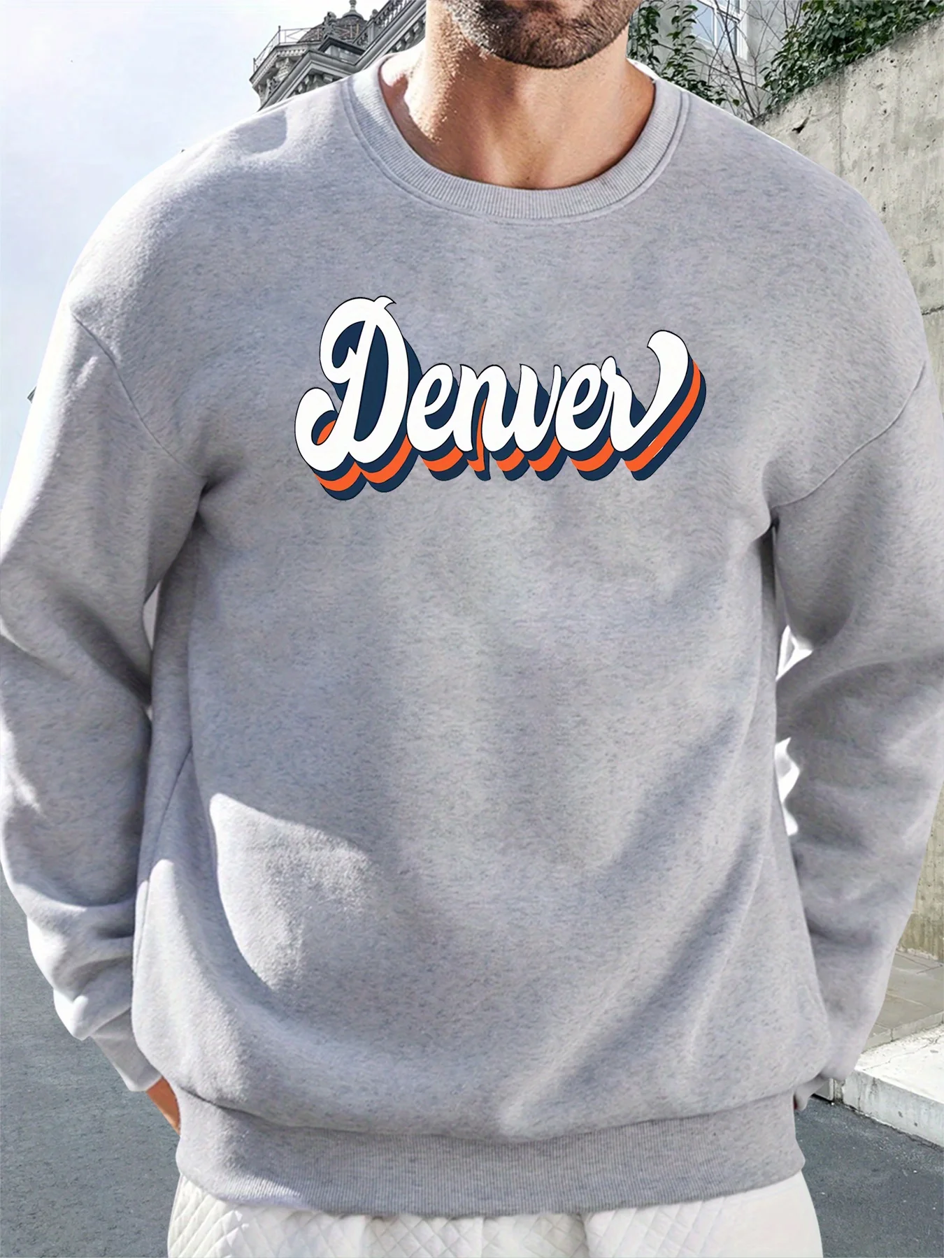 قميص رجالي مطبوع متعدد الاستخدامات برقبة دائرية وأكمام طويلة، مناسب لربيع الخريف والشتاء #1