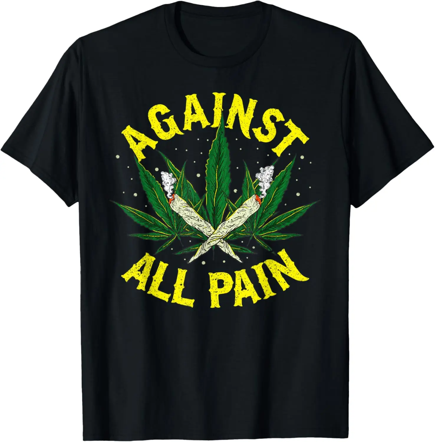 Mens Medical Marijuana Pain Killer Cannabis Lover T-Shirt