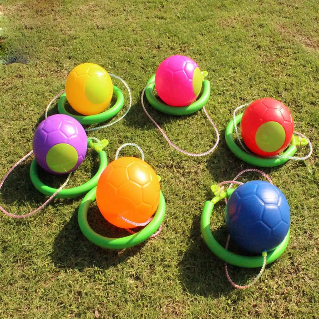 6 Colors for Choice - Kids Fitness Ankle Skip Ball Hop The Rope Swinging Toy