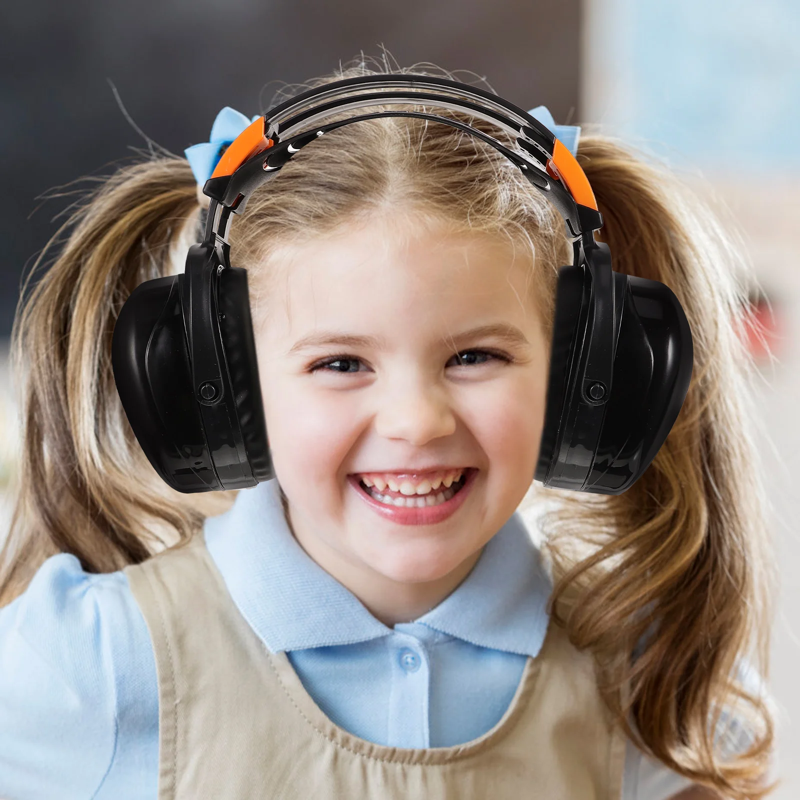 

Soundproof Earmuffs Ergonomic Headphones Noise Dampening Wired Adjustable Headband Cancelling Protection Abs Study