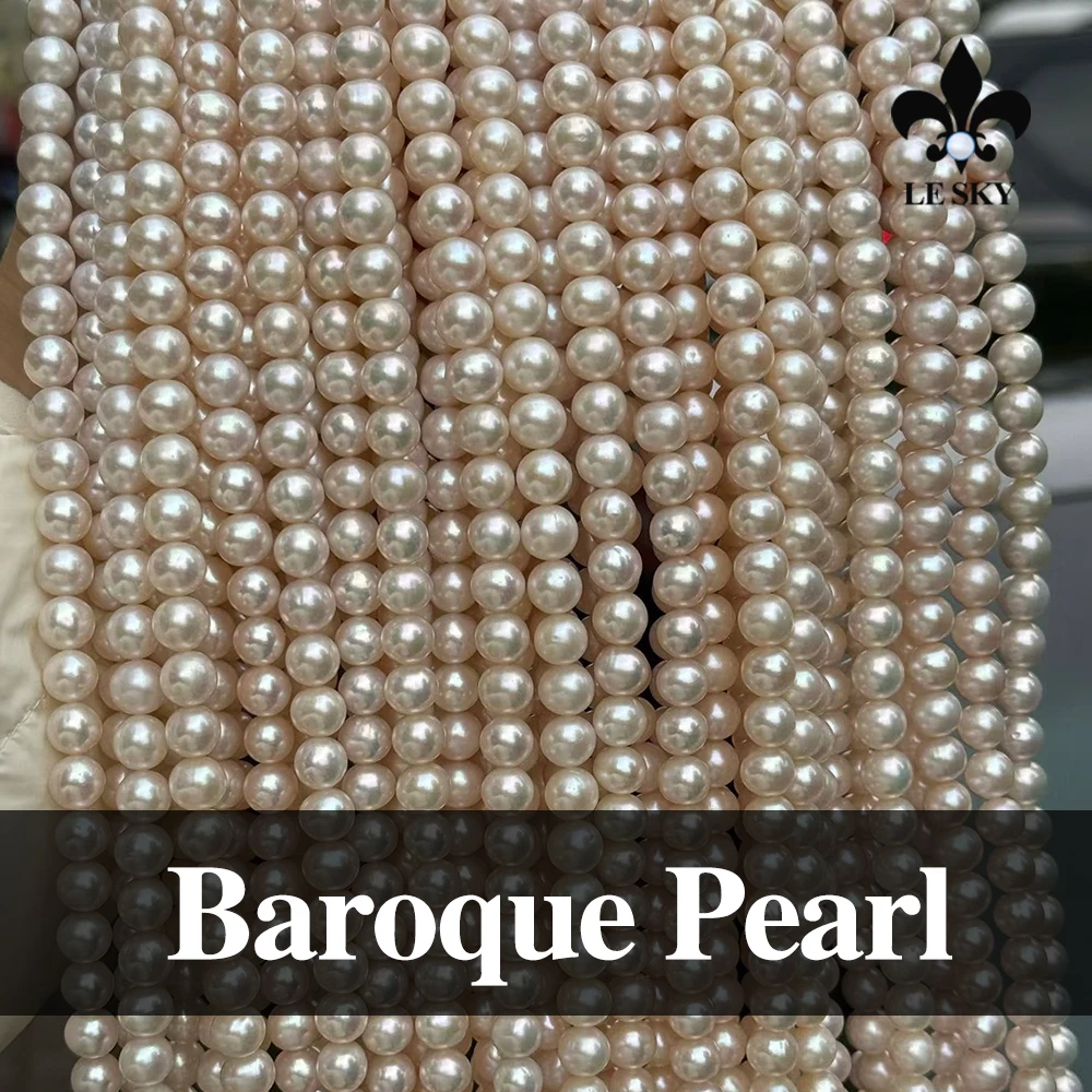 

Real Natural Freshwater Pearl Beads AAAA+ Round Pearl Loose Spacer Beaded for Making DIY Jewerly Necklace Bracelet 7.5-8.5mm