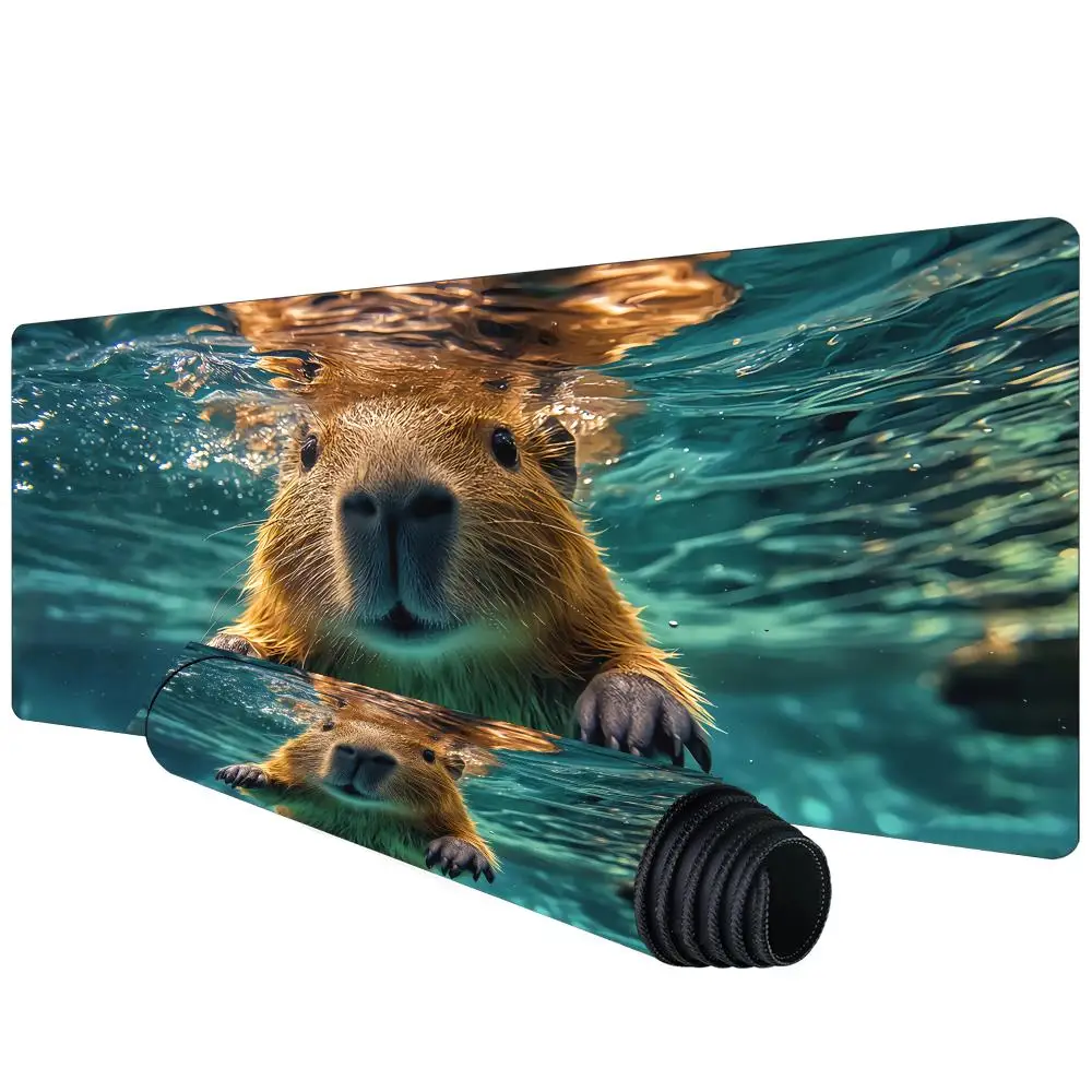 

An interesting dive Capybara Design Mouse Pad Large Computer Office Game Table Mat XXL Rubber Anti-slip Gaming Keyboard Mousepad