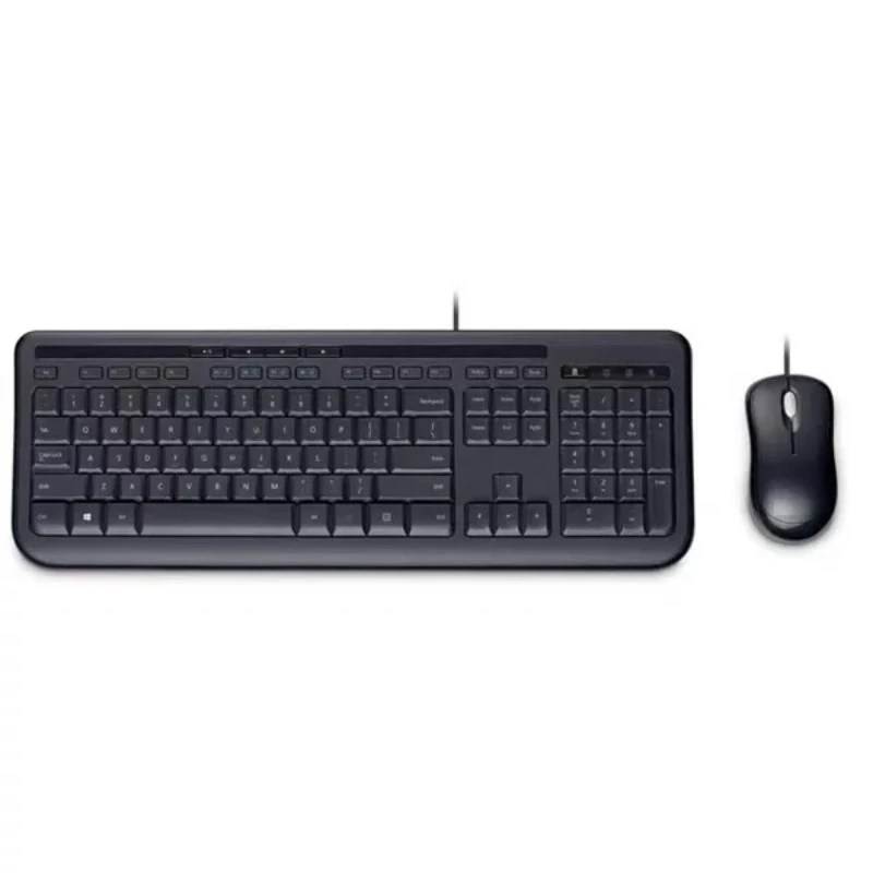 New USB Wired Multimedia Quiet Spill‑Resistant Keyboard And Mouse Combo For Microsoft Wired Desktop 600