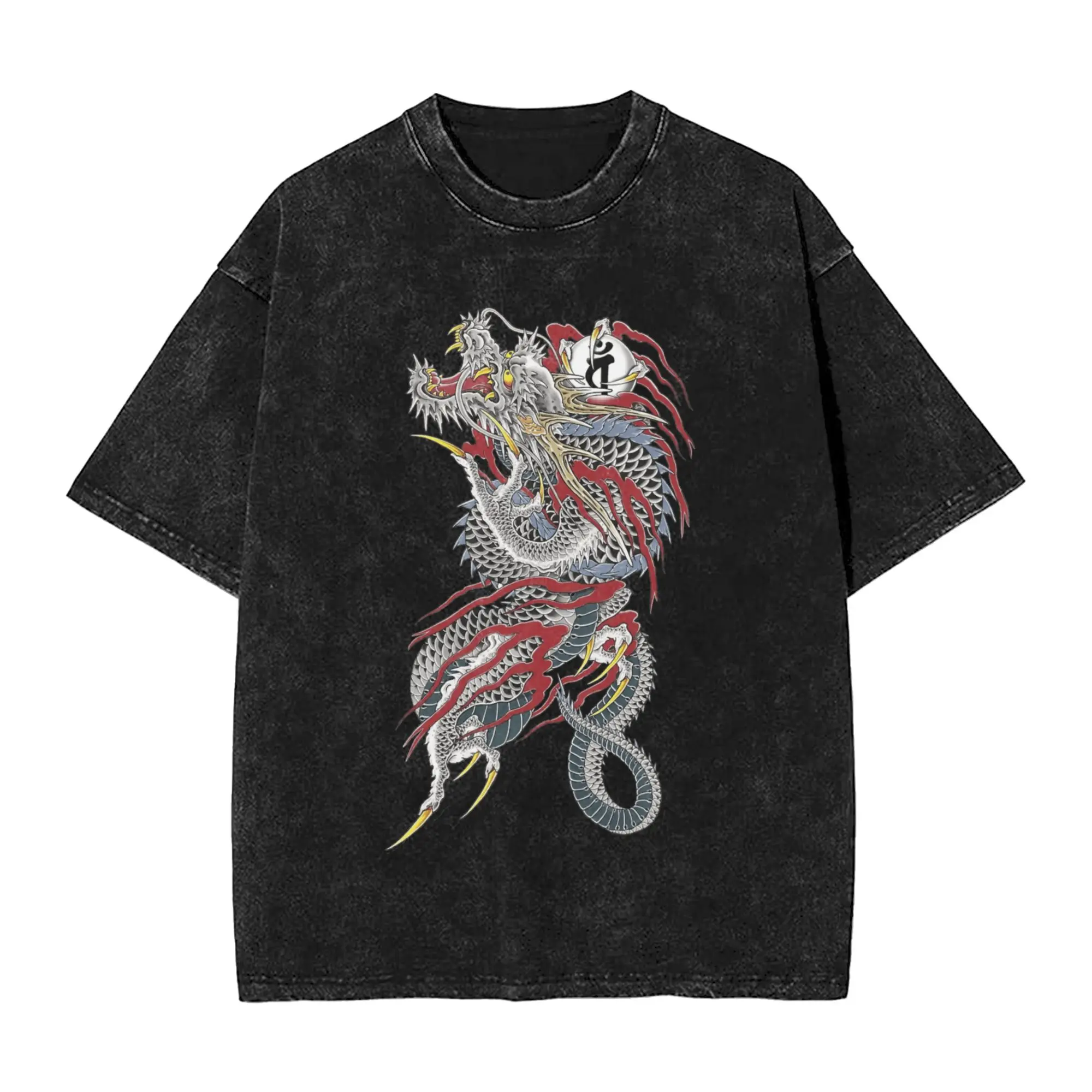 Kazuma Kiryu Dragon T-Shirt Beach Game YAKUZA Y2K Basic T-Shirts Casual Harajuku Tshirt for Men Short Sleeve Custom DIY Clothing