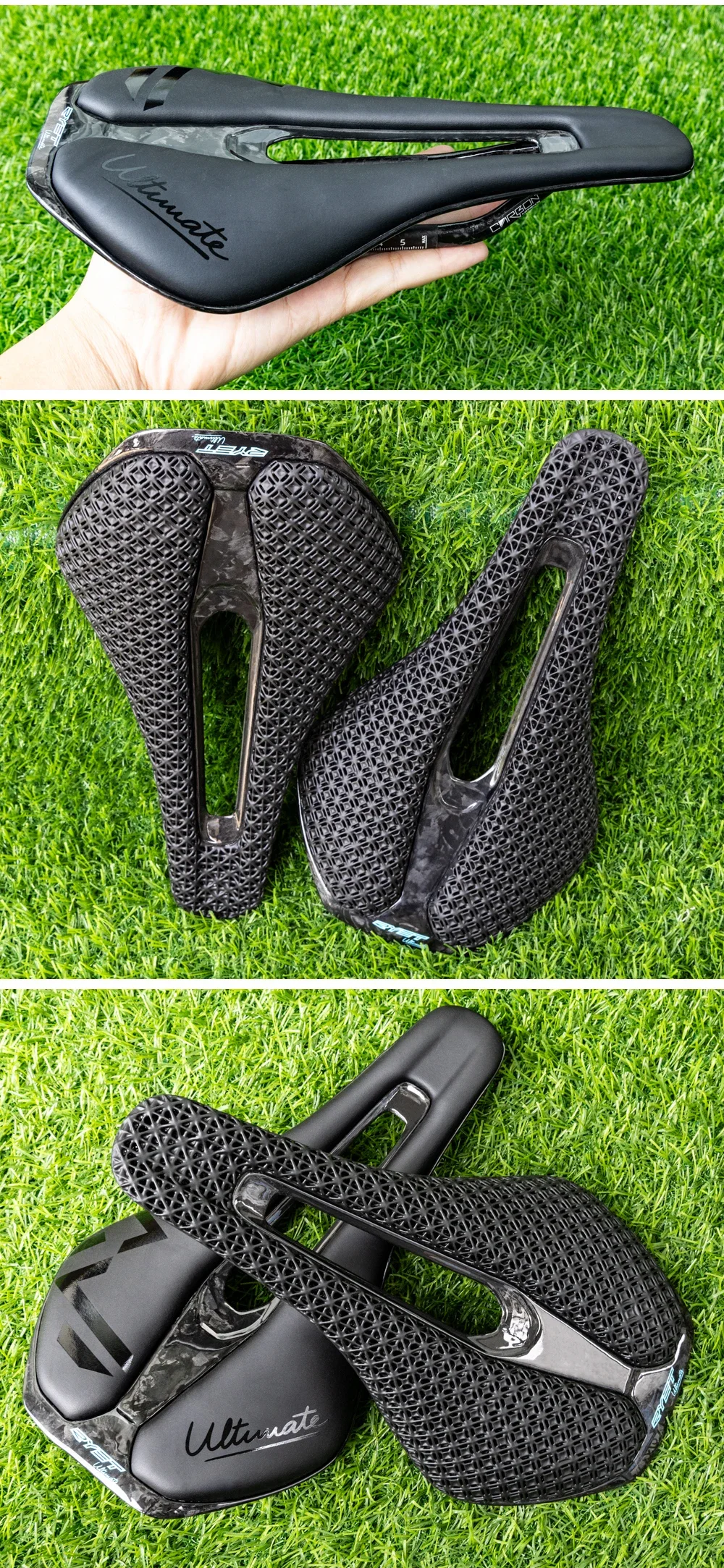 RYET Ultraleichter Carbon-Fahrradsattel 3D-Gedruckter Fahrradsitz 135/143mm Bike-Sattel für MTB Gravel Rennrad Fahrradteil – Detail 18