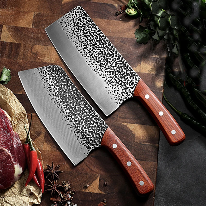 

Household Blade Kitchen Knives Stainless Steel Chef Chopping Slicing Knife Utility Kitchen Cleaver Non-stick Blade Butcher Knife