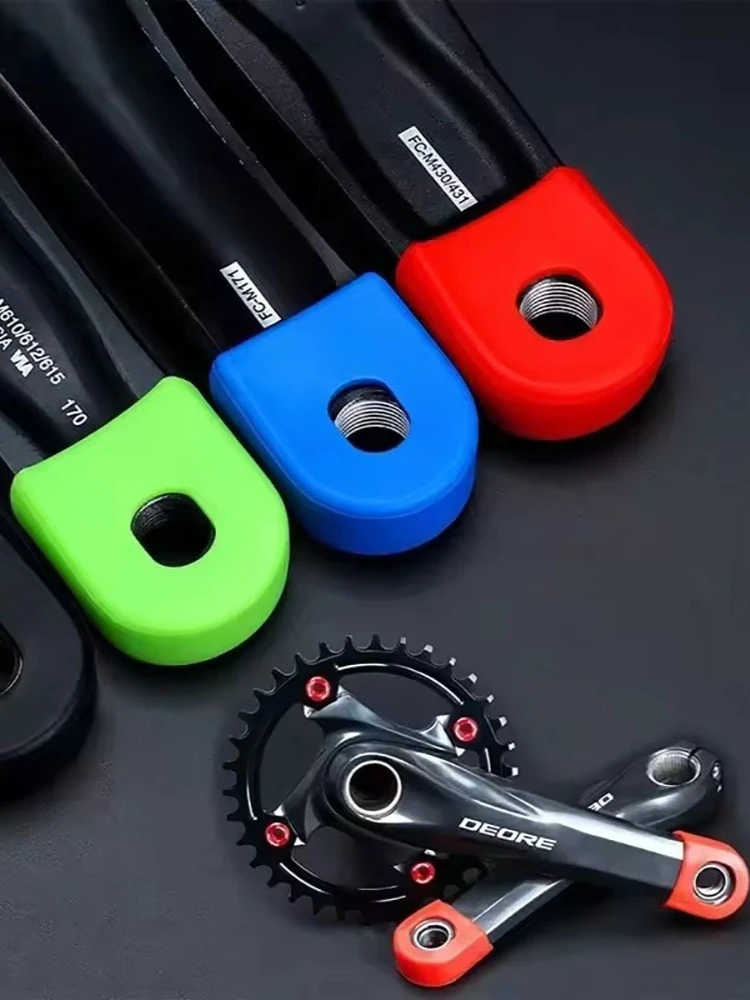 AliExpress NONE Silicone Bicycle Crank Arm Protector, Universal Protective Caps for Mountain & Road Bicycle Crankshafts, Mountain Biking, 2 pcs.