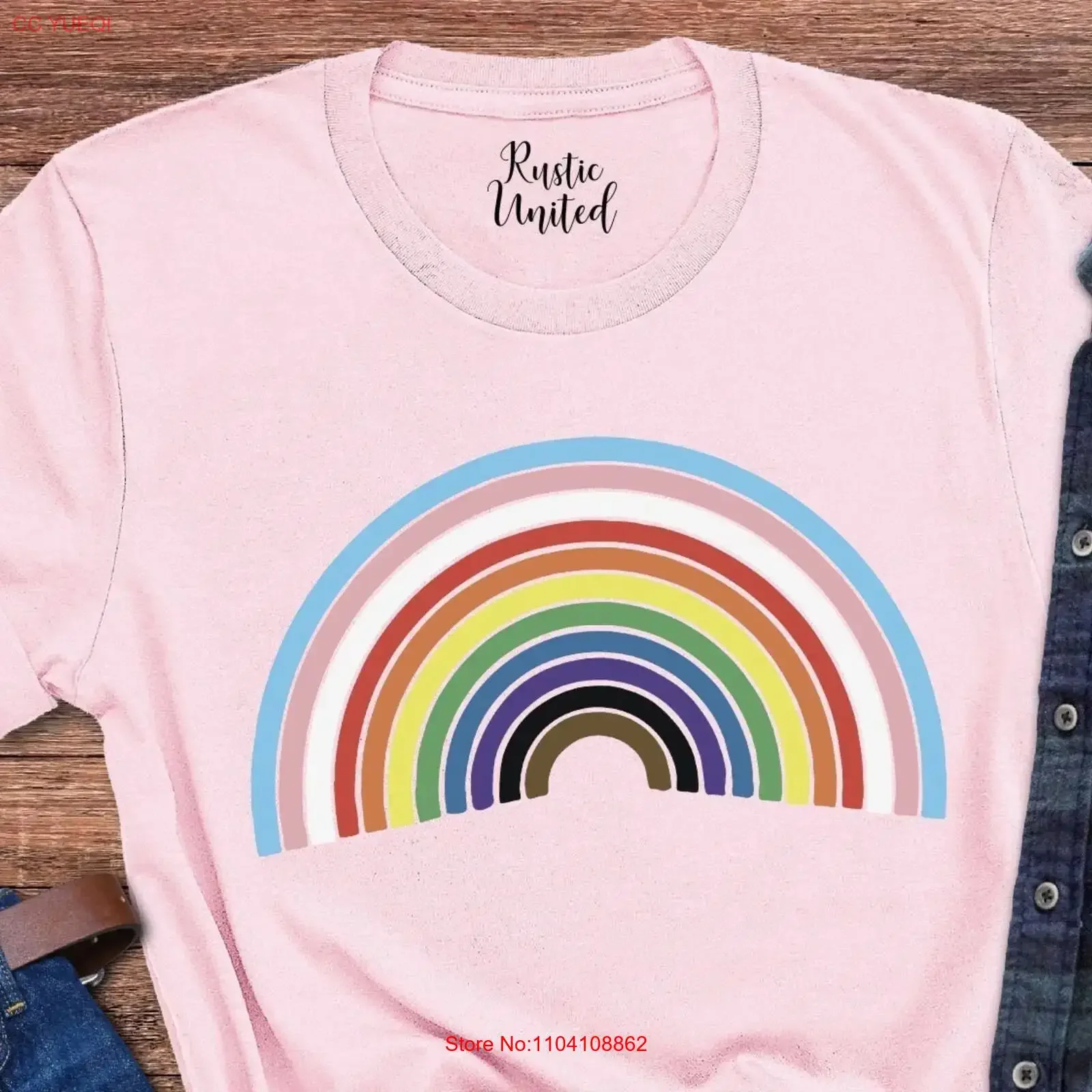 Rainbow Pride Ally T Shirt Gay Rights Lgbt Trans Inclusion Lgbtq Lesbian Equality Month Crew vintage Washed streetwear