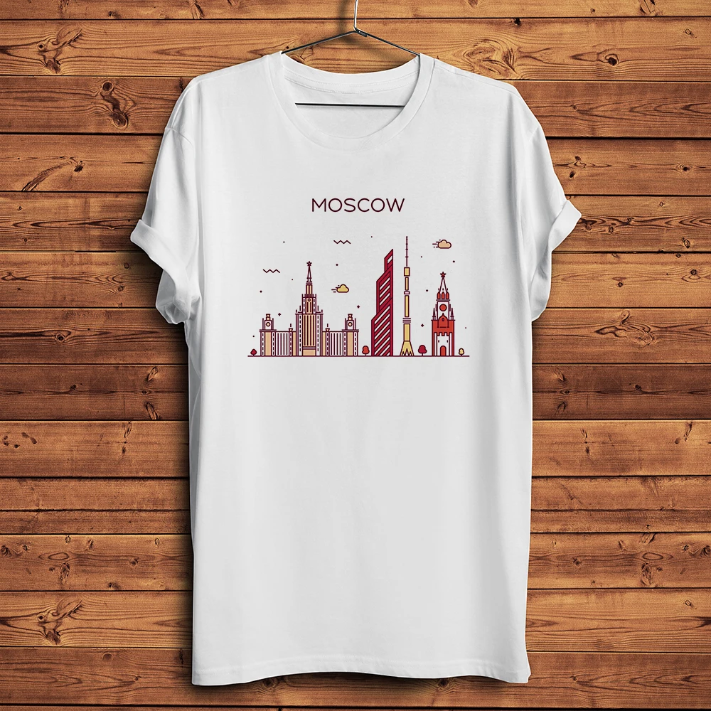 Camiseta divertida para hombre y mujer, camisa informal Unisex, sin pegatina, Europa, ciudad, Londres, Moscú, Berlín, París, roma, barcelona, landmark