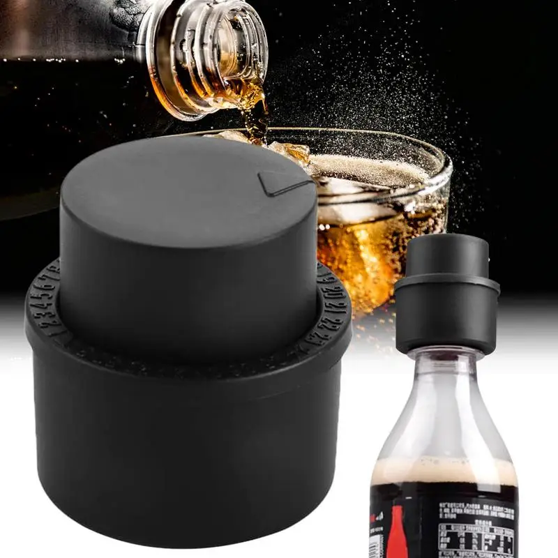 Soda Saver Lids Bottle Top Carbonated Keeper Cola Cork Stopper Soda Pressure Caps Inflatable Soda Sealer Fizzy Drink