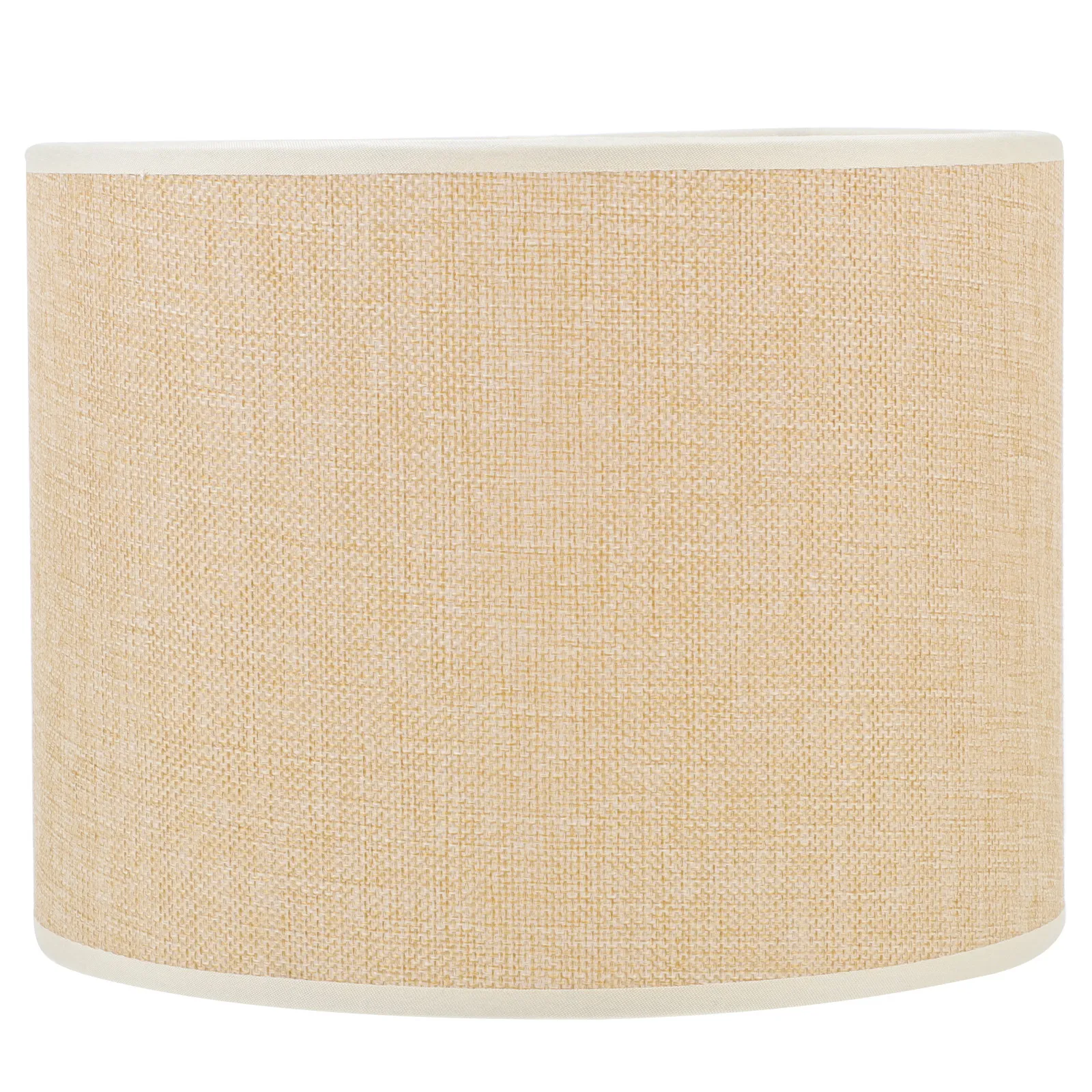 Linen Fabric Lamp Shade 1 Piece Soft Light Cover with Stable Frame for Bedroom Living Room Home Decor